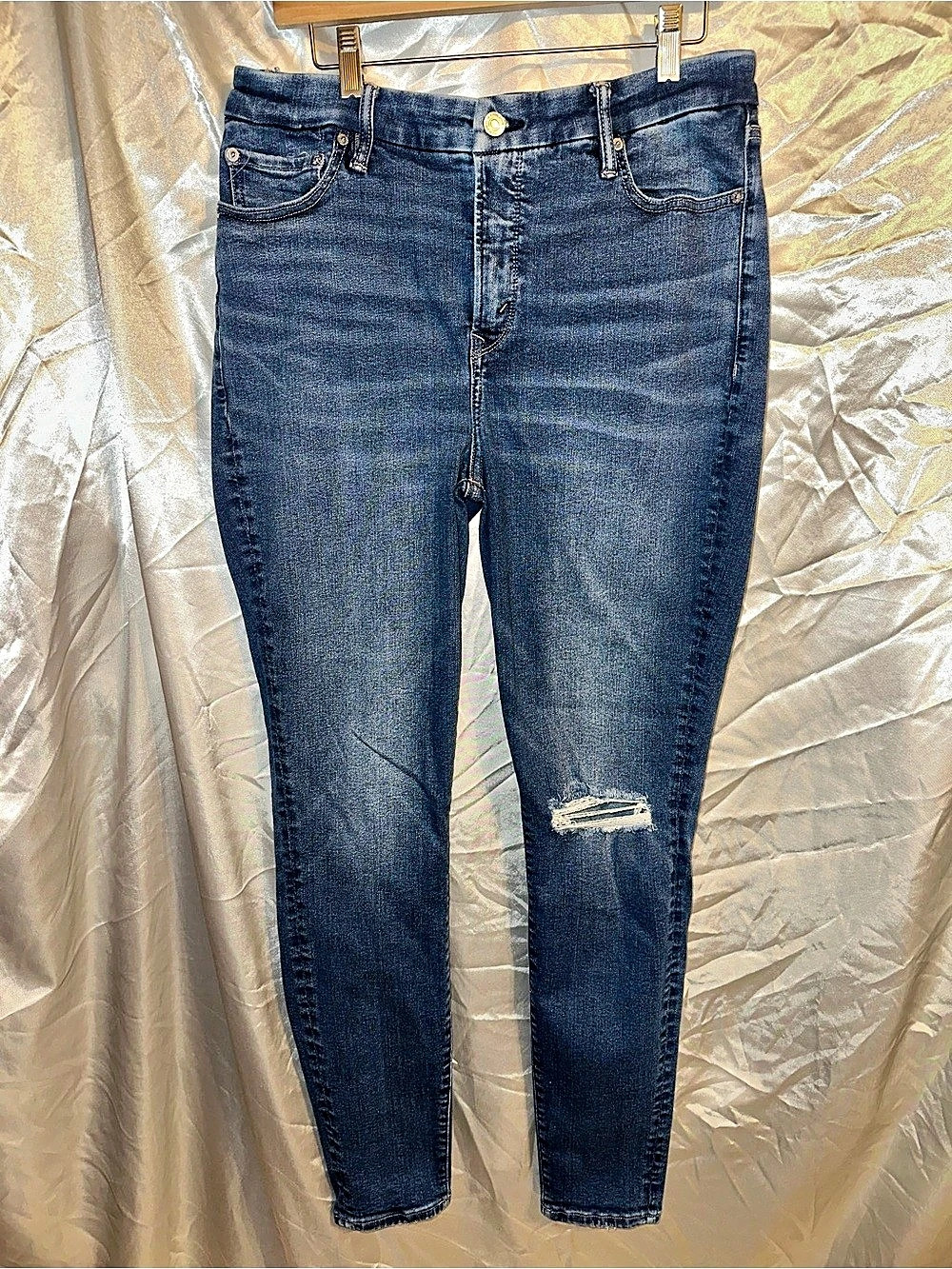 American Eagle High Rise Jegging Skinny Jeans Blue Size 16 Long